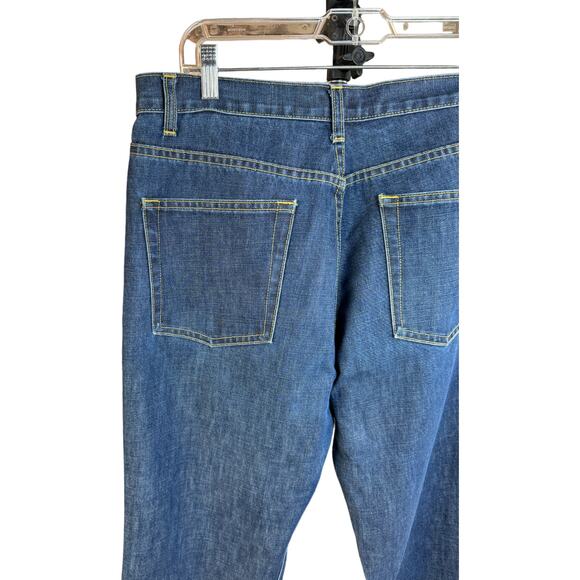 J. Crew Dark Wash Button-Fly Boot Cut Jeans 14L 5-Pocket Casual - Picture 4 of 14